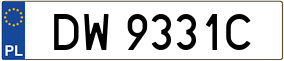 Trailer License Plate